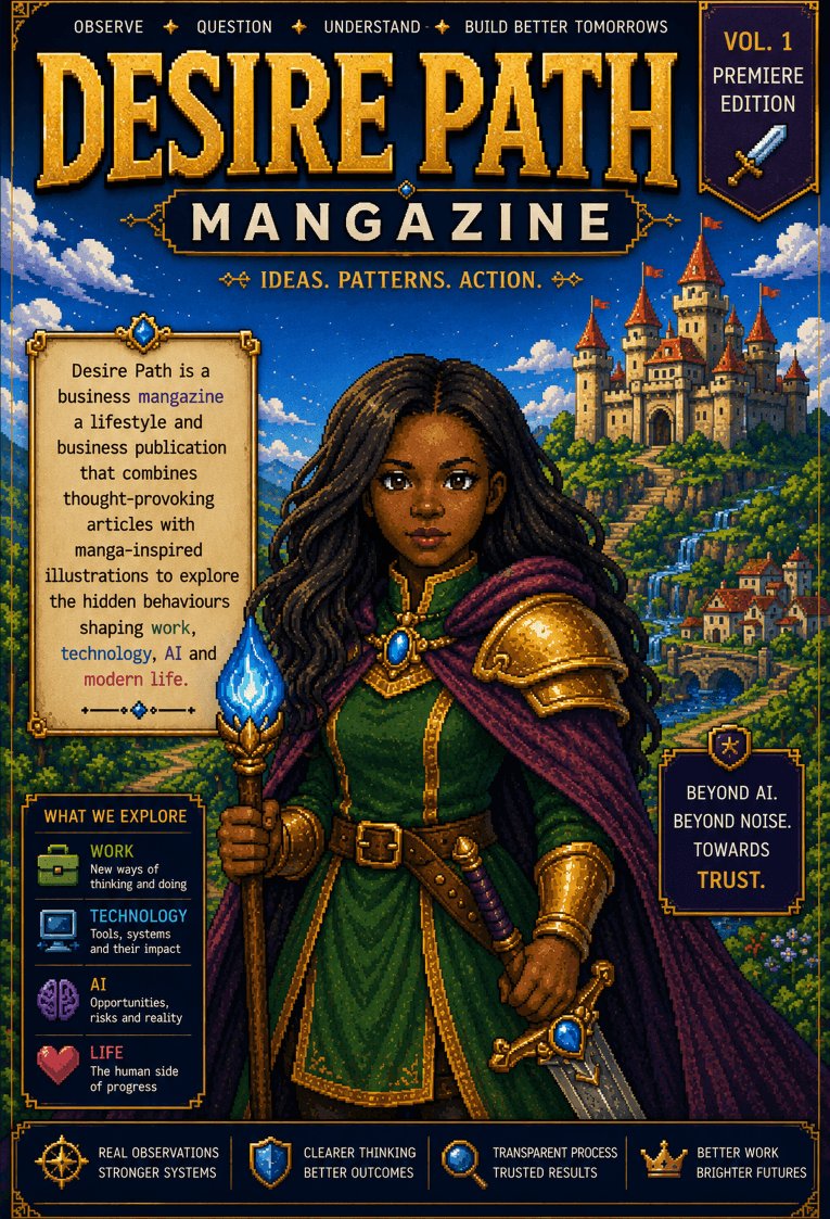Cover of Desire Path Mangazine, Volume 1, Premiere Edition